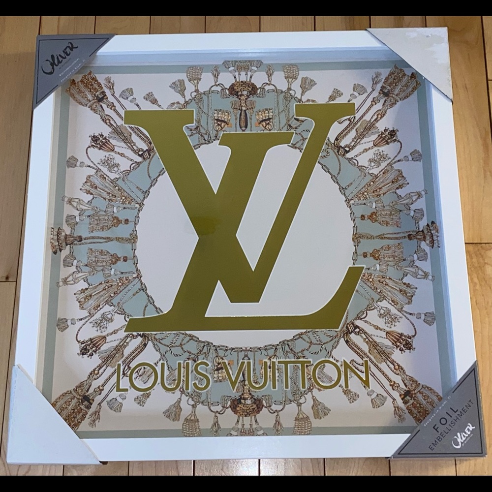 NEW ! LOUIS VUITTON by Oliver Gal Framed Wall Art Decor 16" x 16"